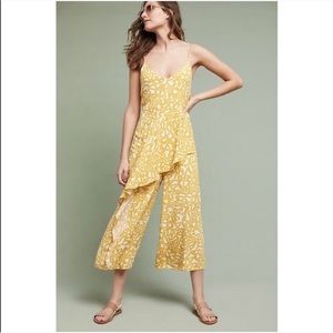 Anthropologie Yellow Jumpsuit